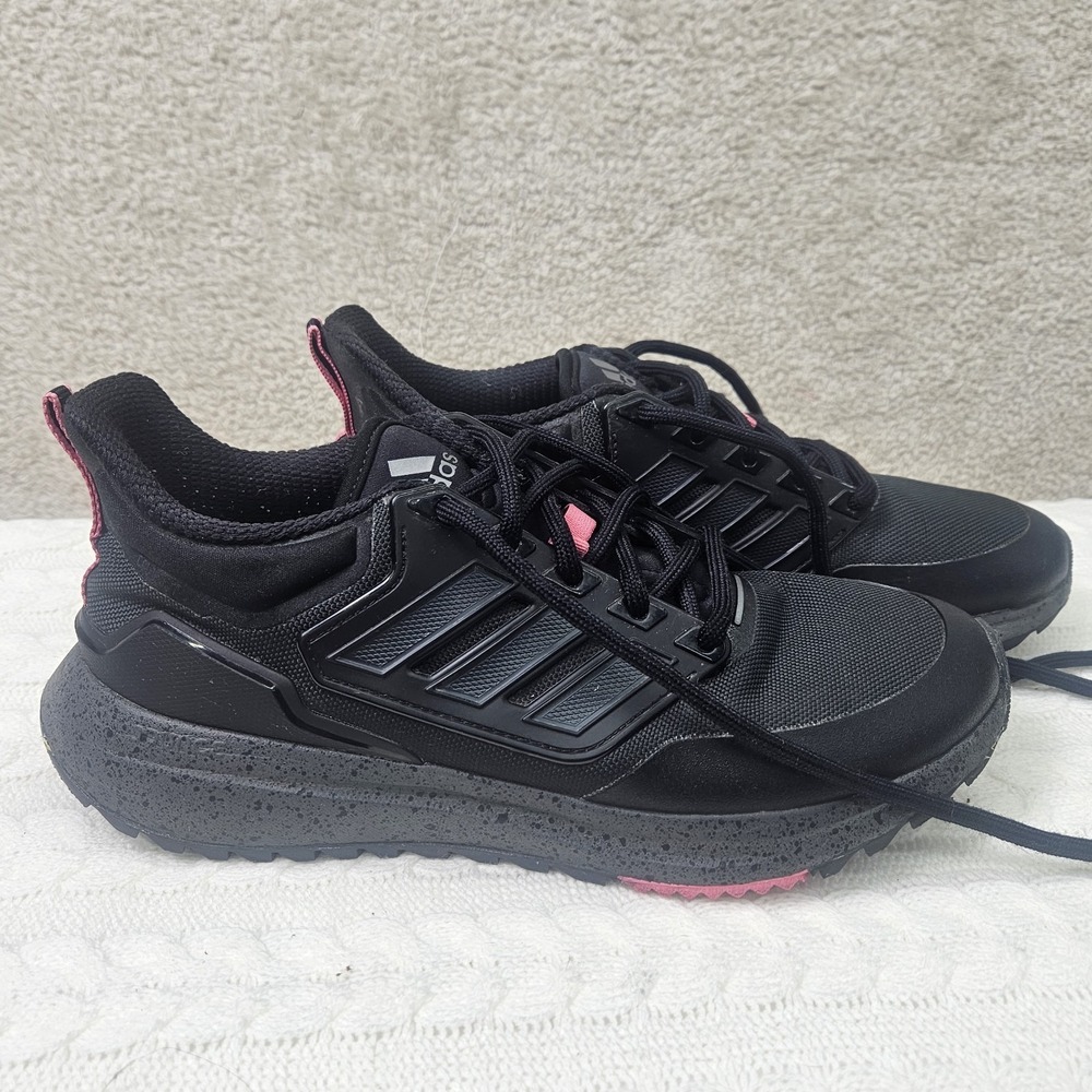 Adidas EQ21 Run COLD.RDY Women's Size 10 Black Pink Running Shoes H00499 - Picture 2 of 9